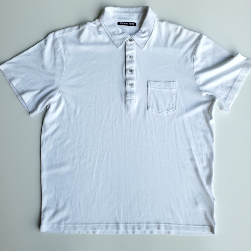 Michael Kors Men's White Polo Shirt